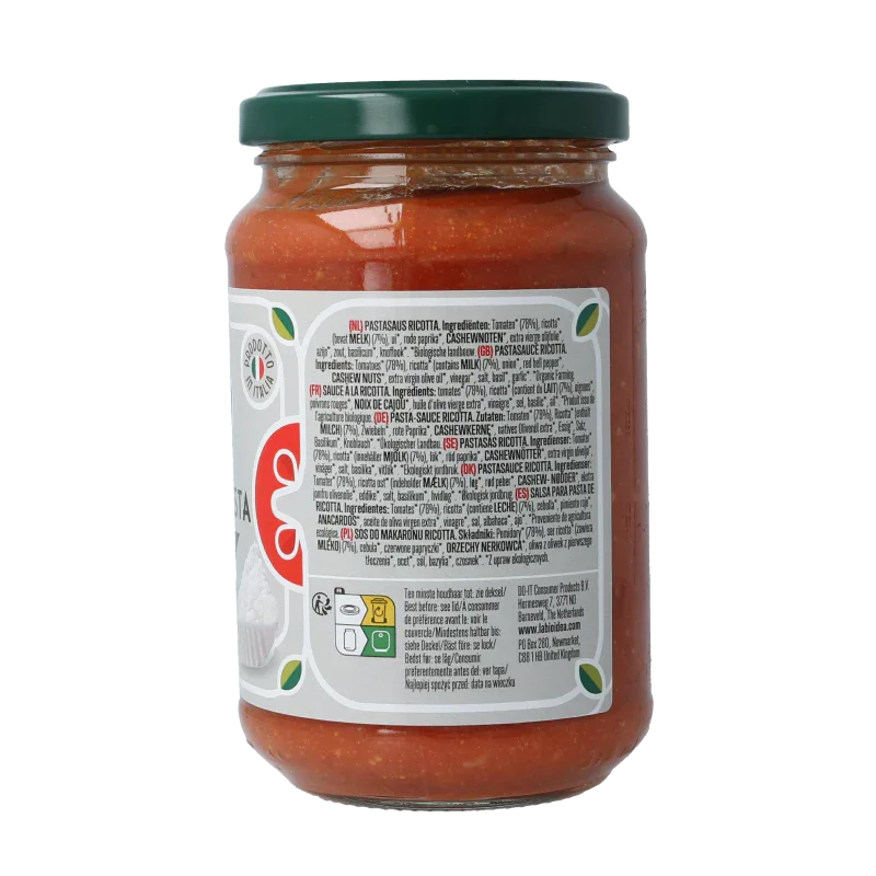 Bioidea Pastasaus ricotta bio 340 Gram