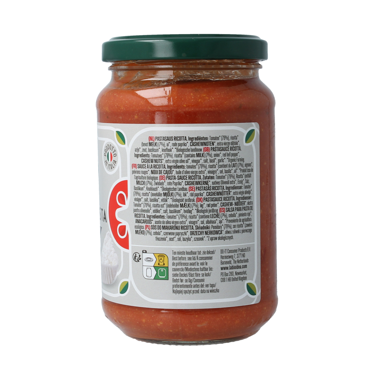Bioidea Pastasaus ricotta bio 340.00 Gram