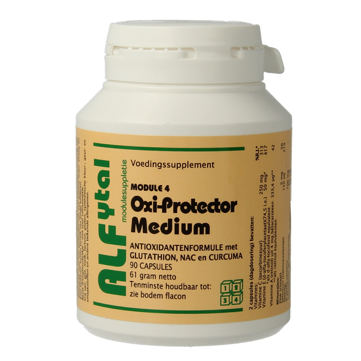 Alfytal Oxi-protector medium antioxidantformule 90.00 Vegetarische capsules