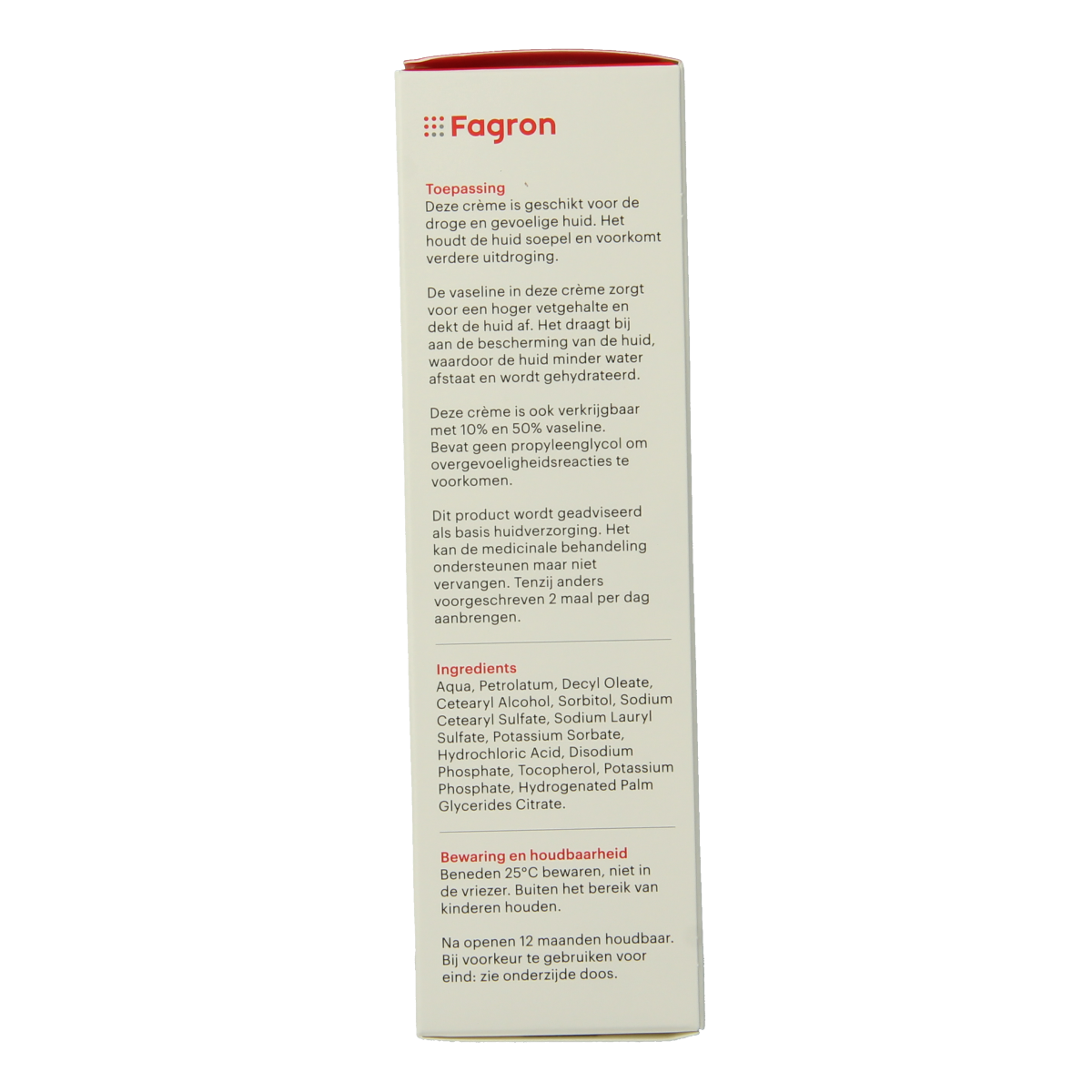 Fagron Lanettecreme met 20% vaseline 100.00 Gram