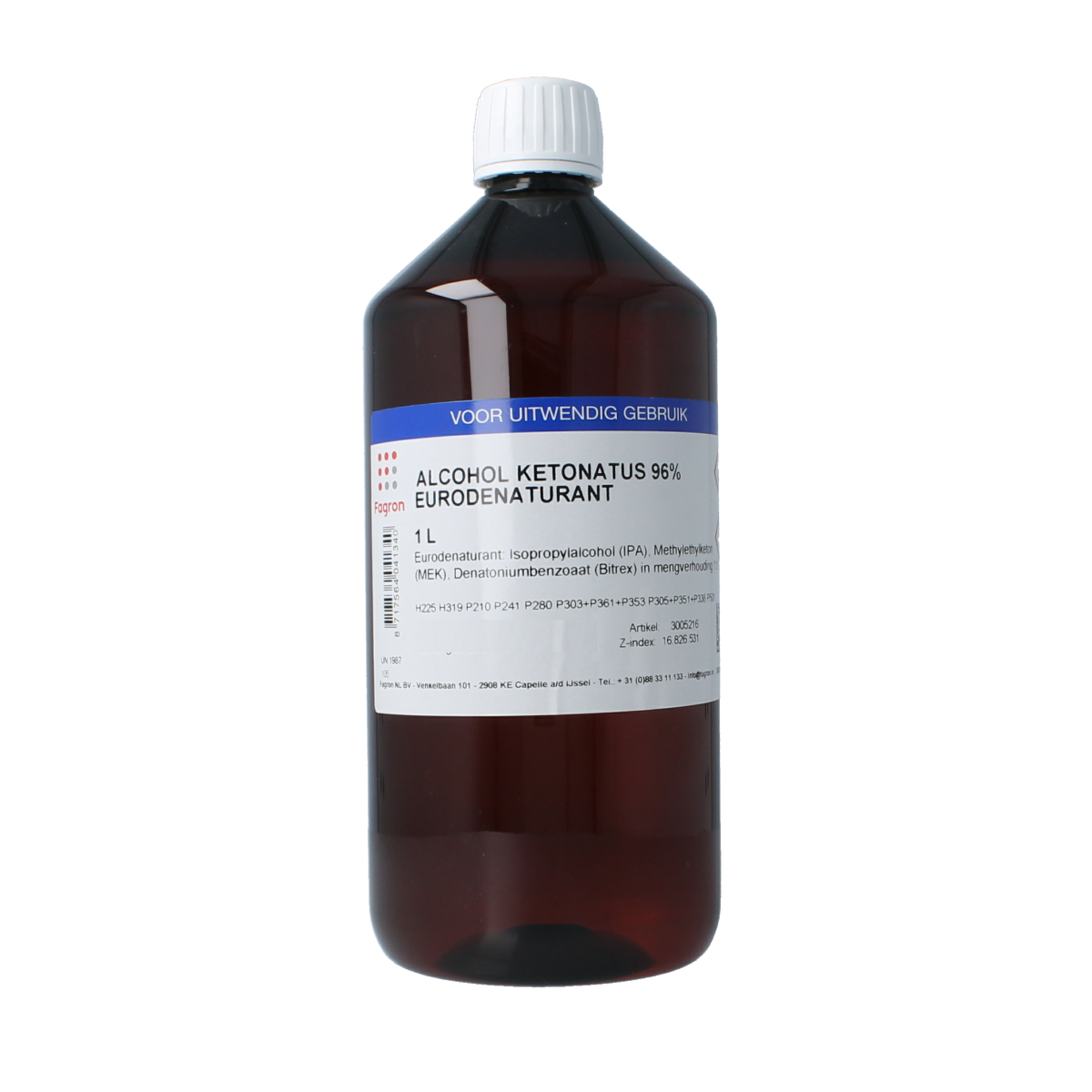 Fagron Alcohol ketonatus 96% v/v 1.00 Liter