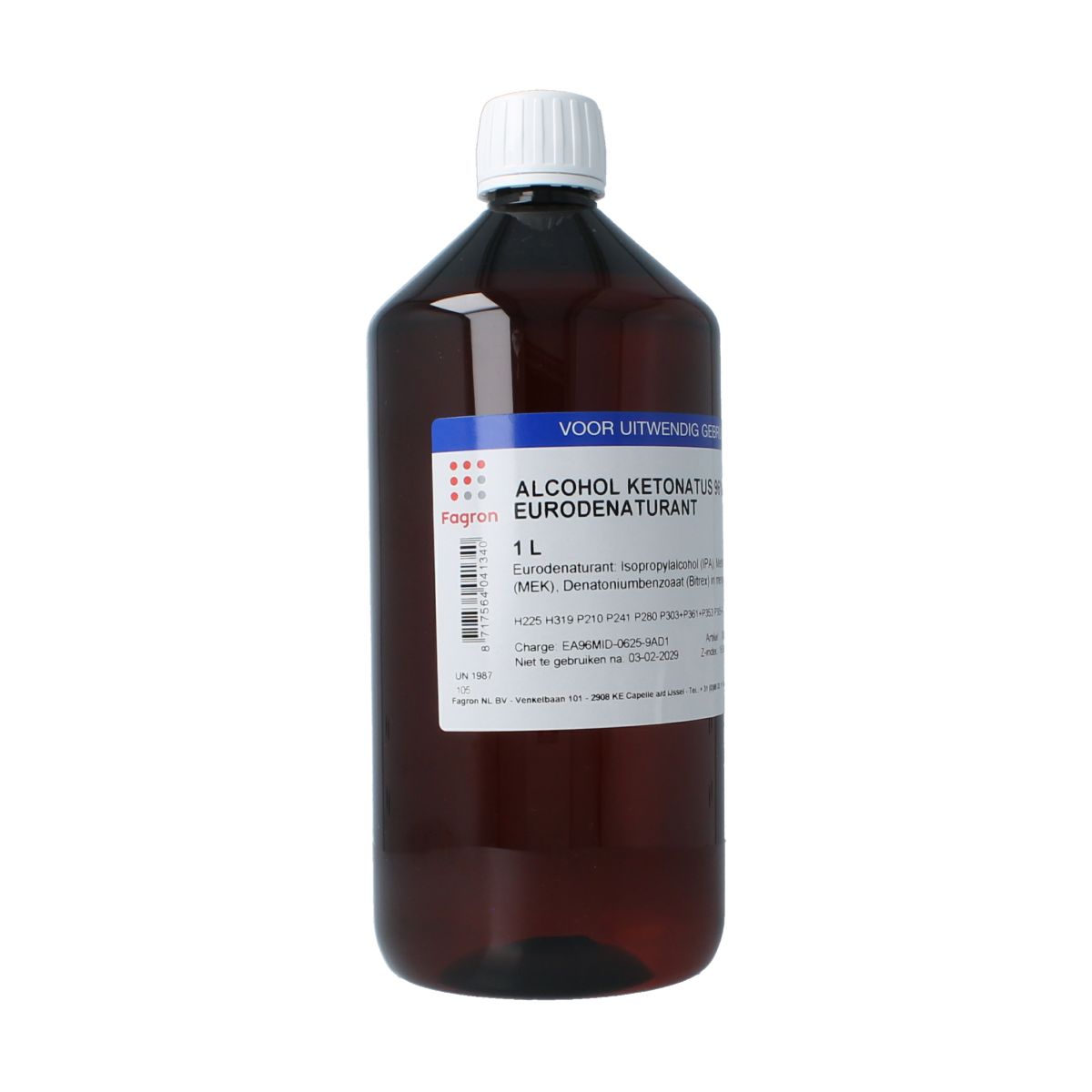 Fagron Alcohol ketonatus 96% v/v 1.00 Liter