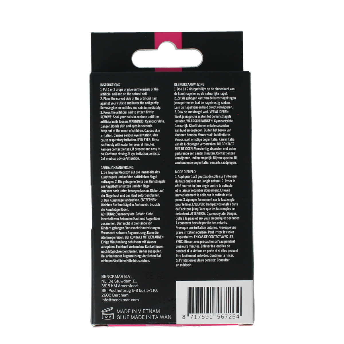 2B Nails french medium 24.00 Stuks