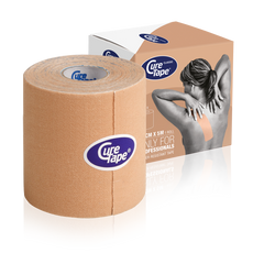 Cure Tape Kinesiotape beige 7.5cm x 5m 1 Stuks