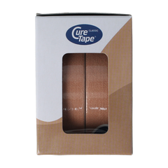 Cure Tape Kinesiotape 2.5cm x 5mtr beige 2 Stuks