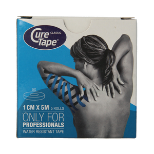 Cure Tape Kinesiotape bleu 1cm x 5m 5.00 Pièces