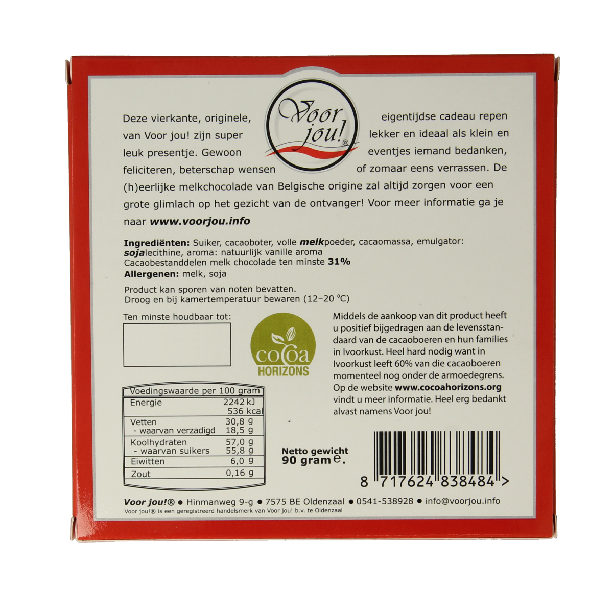 Voor Jou! Tablet zo speciaal en bijzonder 90.00 Gram