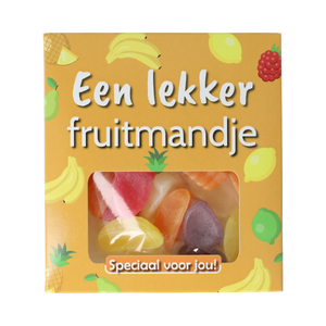 Voor Jou! Voor jou Snoep Lekker fruitmandje 1.00 Stuks