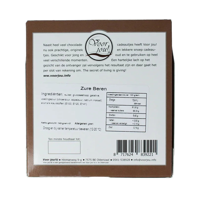 Voor Jou! Een dikke knuffel 149 Gram