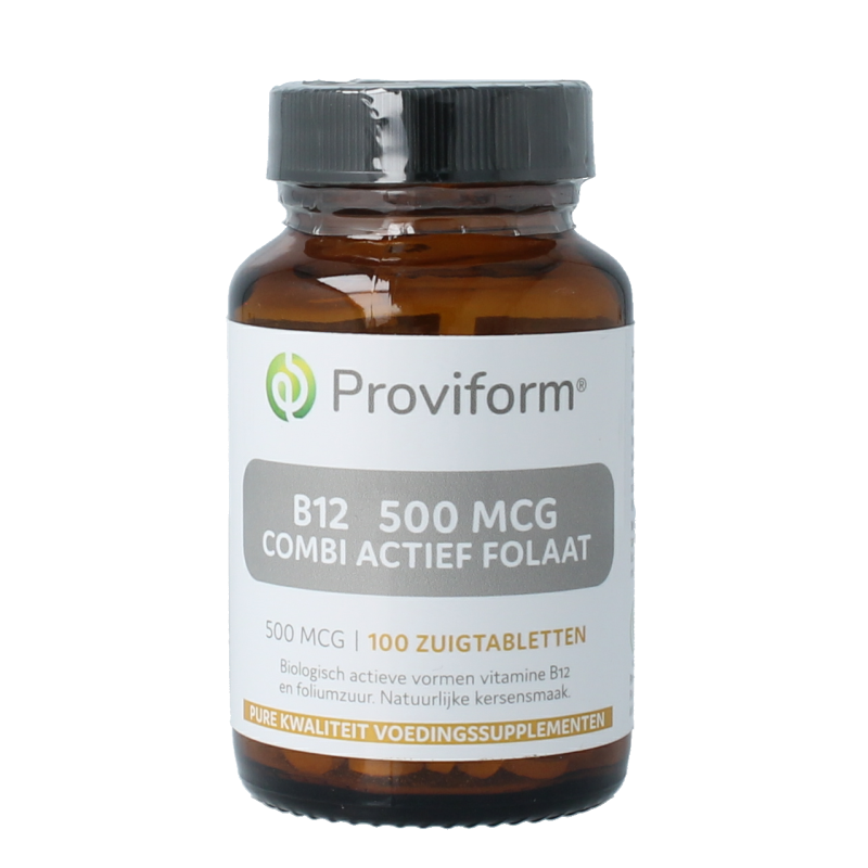 Proviform Vitamine B12 500mcg combi actief folaat 100 Zuigtabletten
