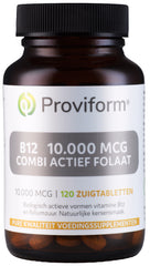 Proviform Vitamine B12 10.000mcg combi actief folaat 120 Zuigtabletten