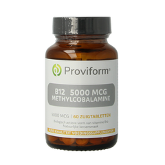 Proviform Vitamine B12 5000mcg methylcobalamine 60.00 Zuigtabletten