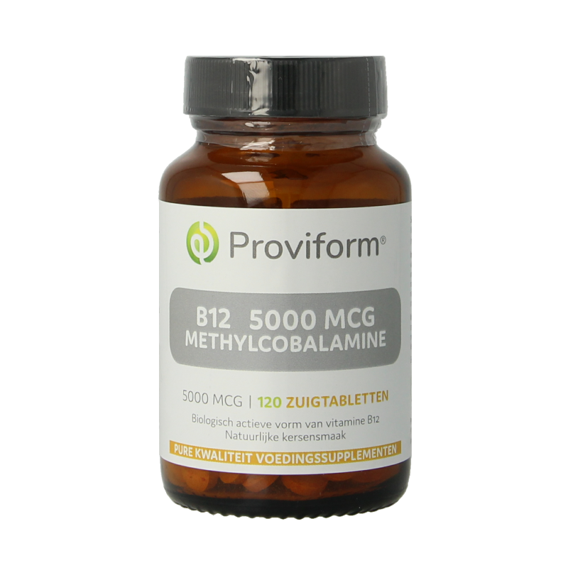 Proviform Vitamine B12 5000mcg methylcobalamine 120 Zuigtabletten
