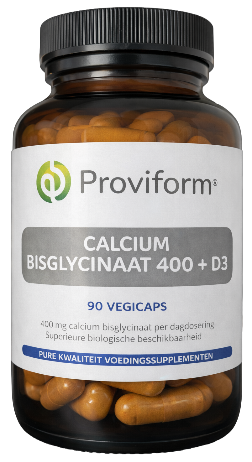 Proviform Calcium bisglycinaat 400 + D3 90 Vegetarische capsules