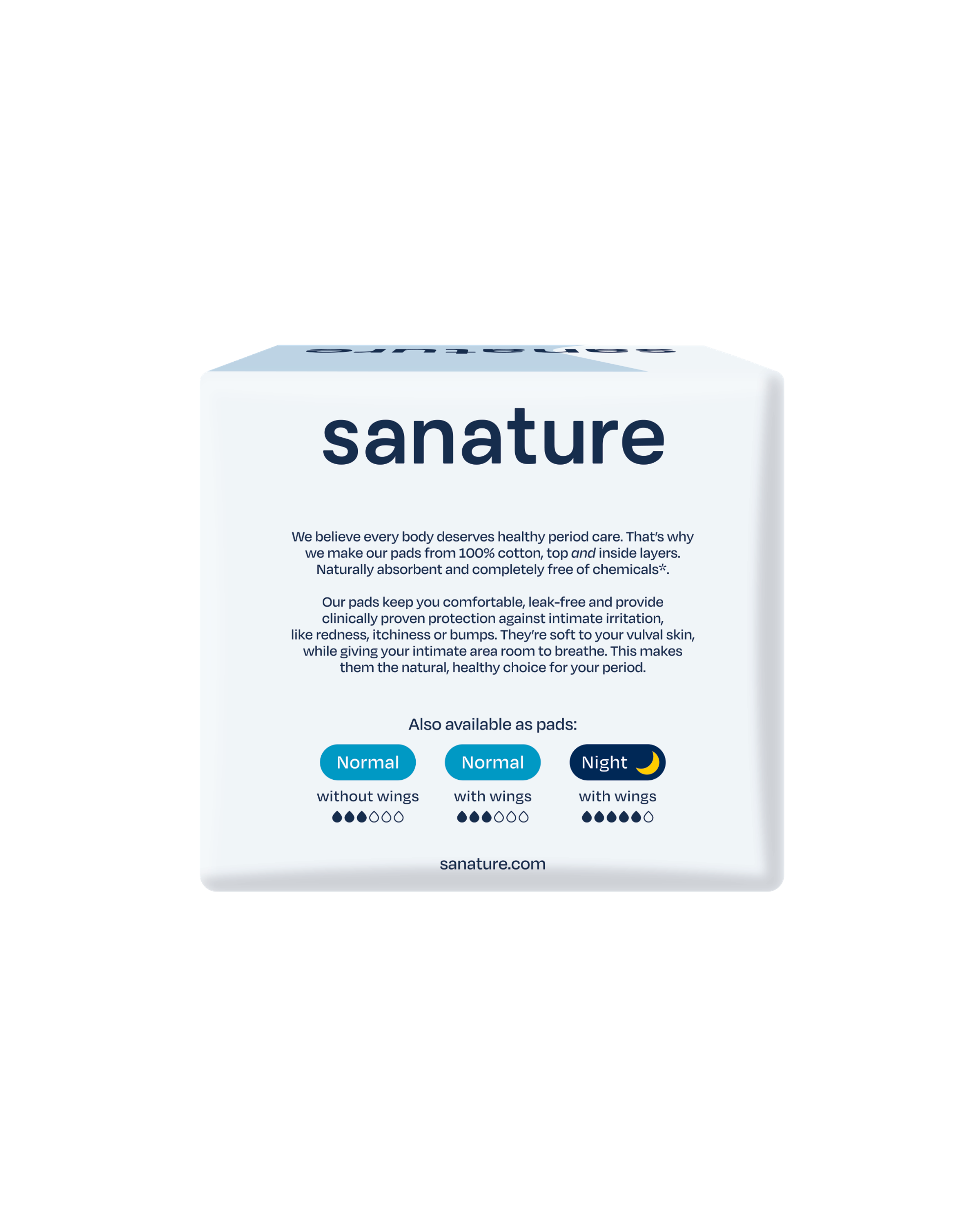 Sanature Maandverband super 100% katoen 10.00 Stuks
