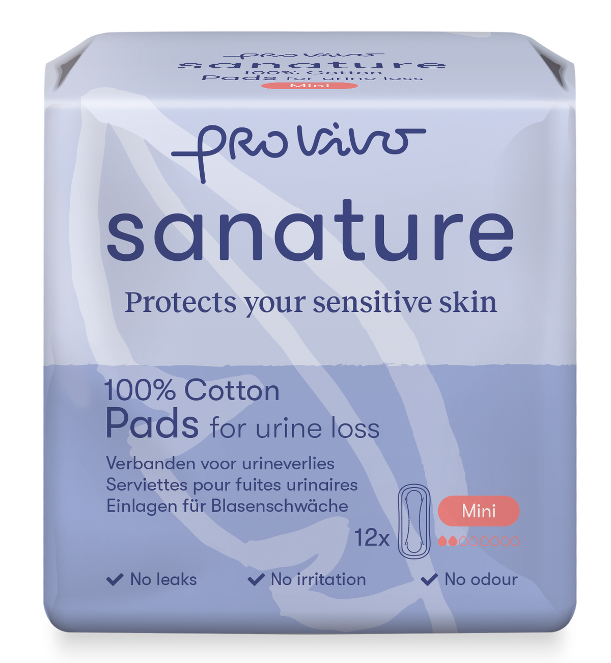 Sanature Pro vivo incontieverband ultradun mini katoen 12 Stuks