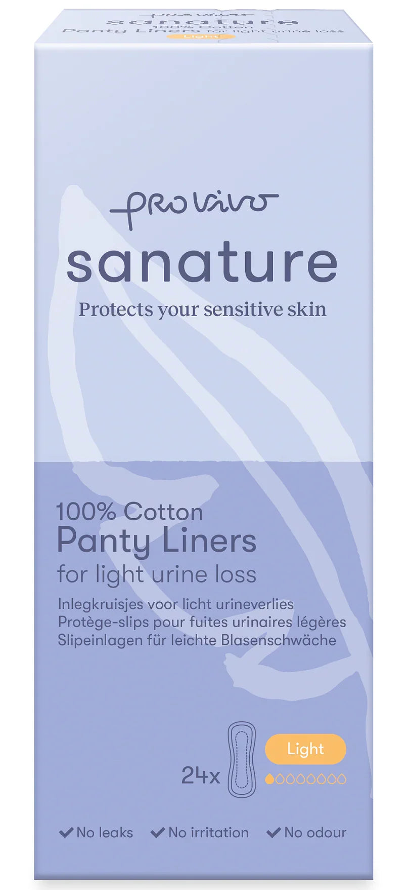Sanature Pro vivo incontinentie inlegkruisjes light  24 Stuks