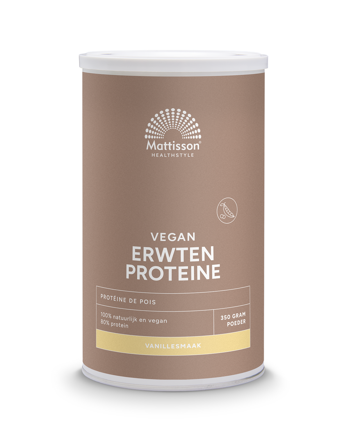 Mattisson Absolute erwten proteine vanille vegan 350 Gram