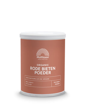Mattisson Polvo de remolacha roja - beta vulgaris orgánico 125.00 gramos