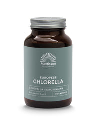 Mattisson Europese chlorella capsules 775mg 90 Vegetarische capsules
