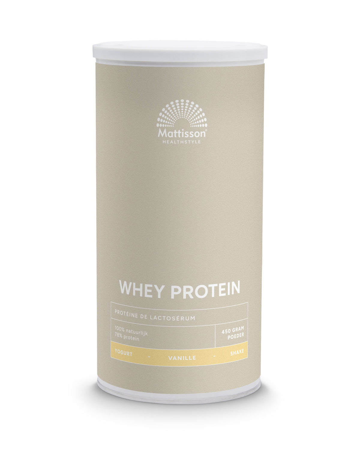 Mattisson Sport wei whey proteine concentraat vanille 450 Gram