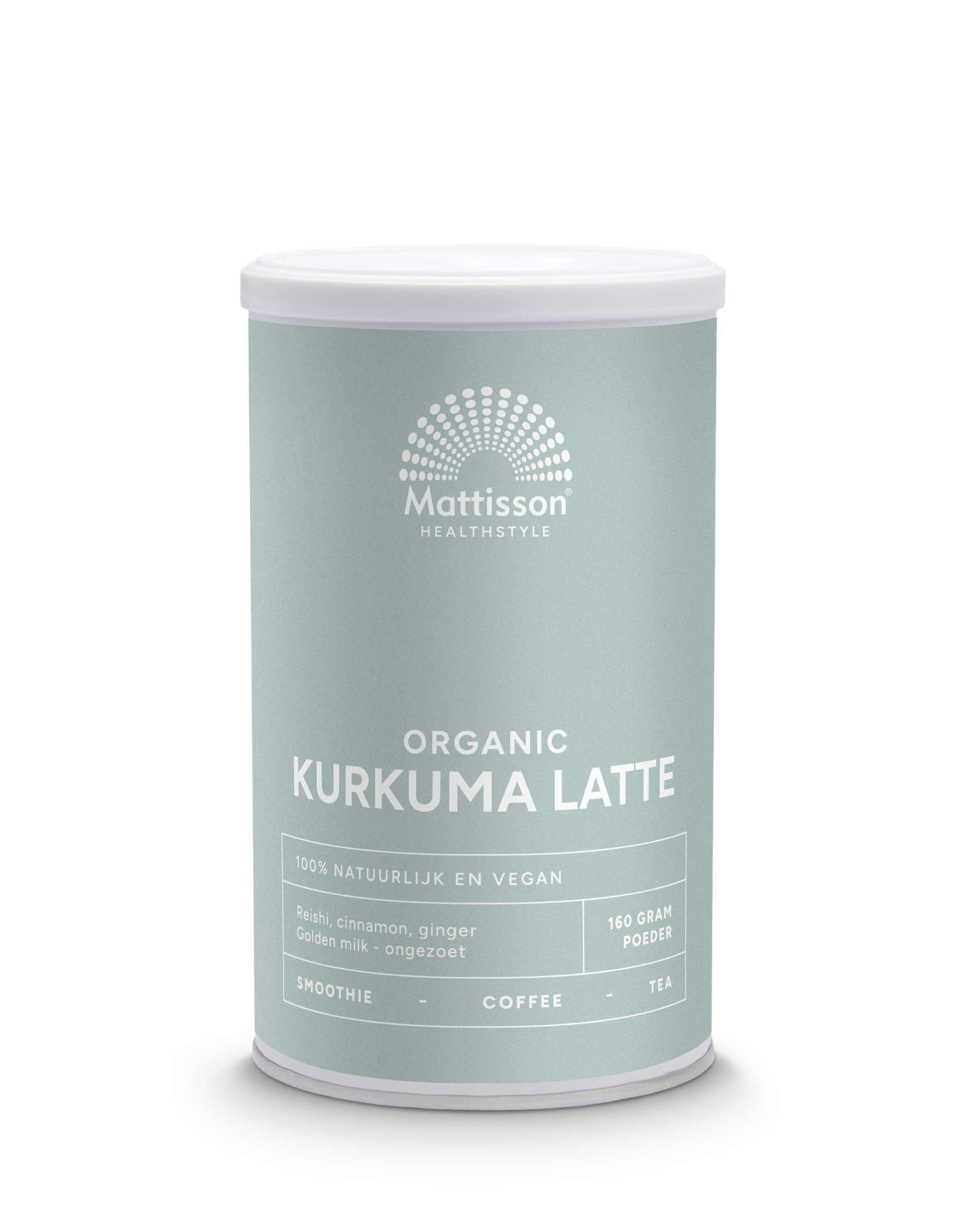 Mattisson Latte kurkuma goldenmilk reishi Ceylon kaneel bio 160 Gram