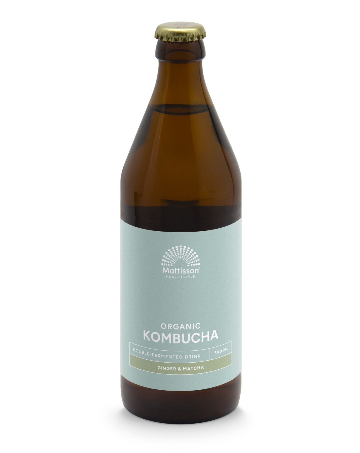 Mattisson Kombucha ginger & matcha double fermented bio 500.00 Milliliter