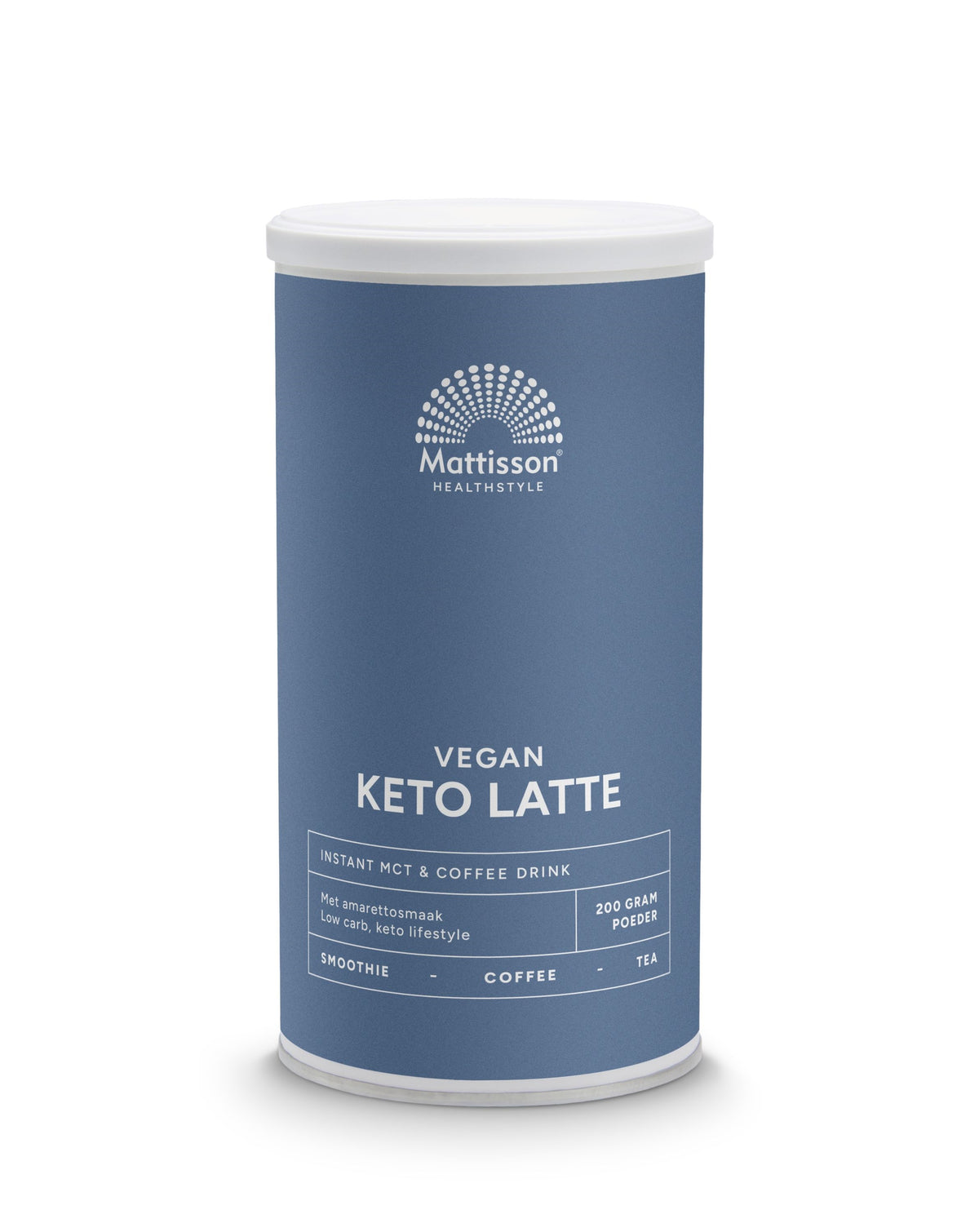 Mattisson Vegan keto latte instant MCT & coffee drink 200 Gram