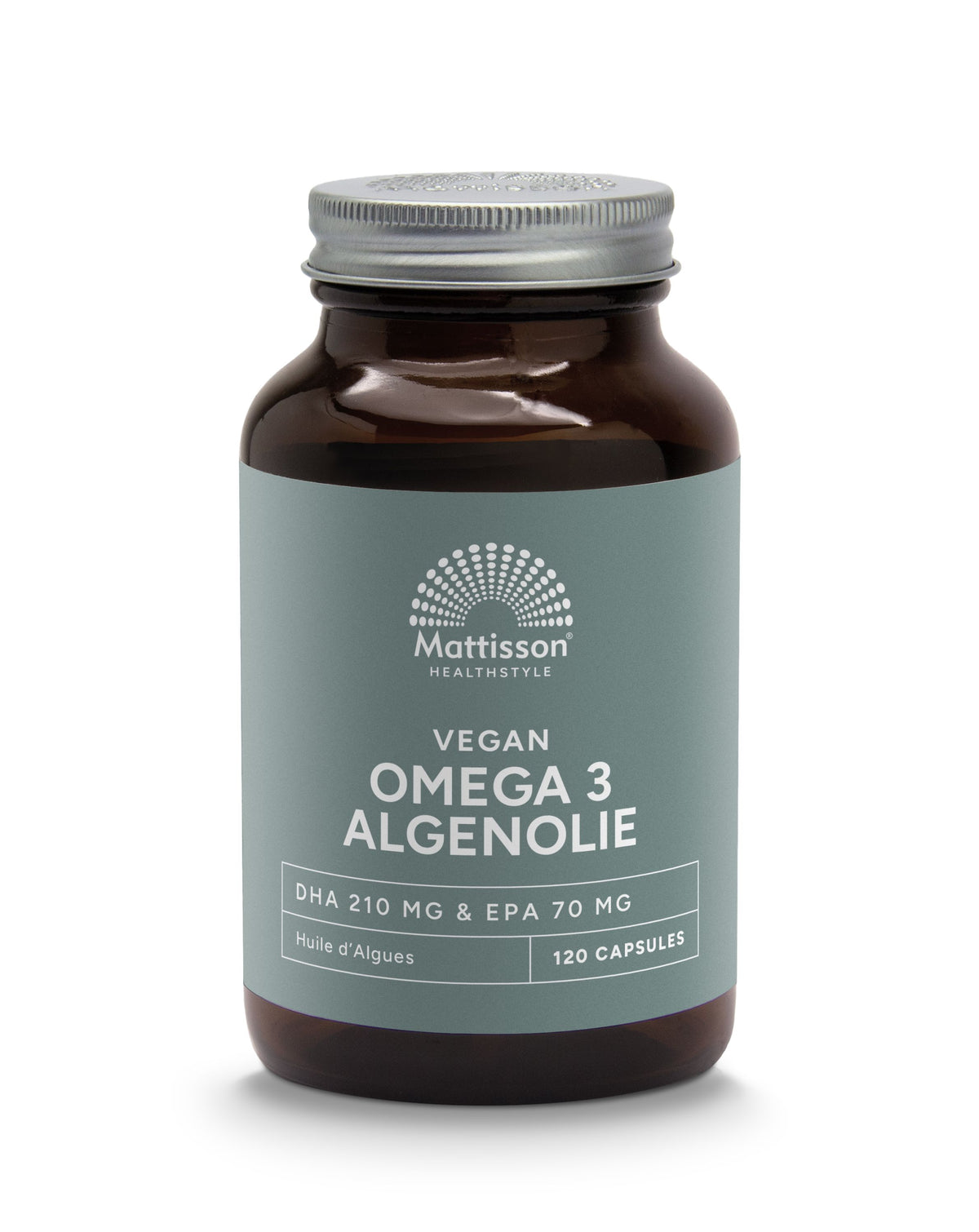 Mattisson Vegan omega-3 algenolie DHA 210mg EPA 70mg 120 Vegetarische capsules