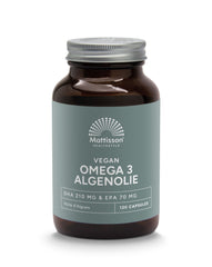 Mattisson Vegan omega-3 algenolie DHA 210mg EPA 70mg 120 Vegetarische capsules