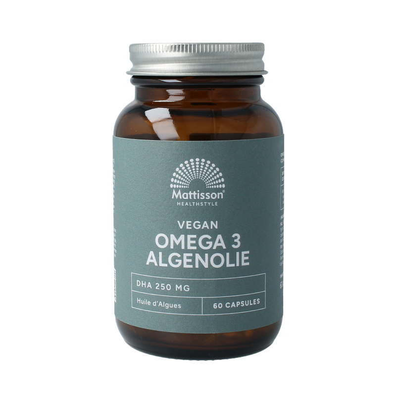 Mattisson Vegan omega-3 algenolie DHA 260mg 60 Vegetarische capsules