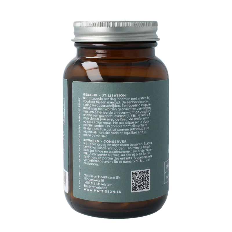 Mattisson Vegan omega-3 algenolie DHA 260mg 60 Vegetarische capsules