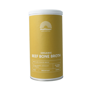 Caldo de huesos de res orgánico Mattisson bio 180.00 gramos