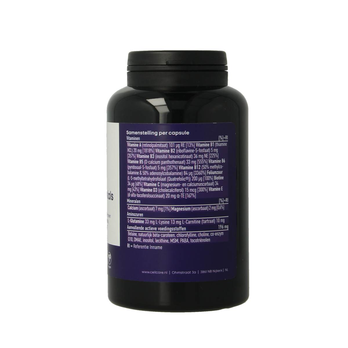 CellCare Vitamin essentials 120.00 Capsules