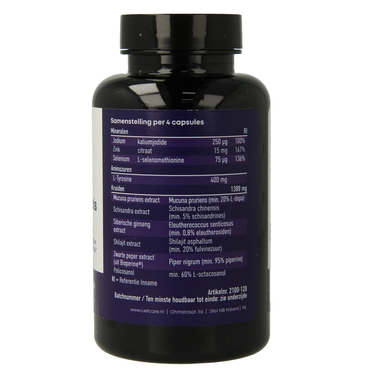 CellCare Dopamine essentials 120.00 Vegetarische capsules
