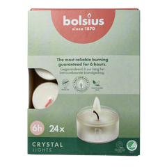 Bolsius Crystal Lights 6 uur doos 24.00 Stuks