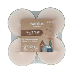 Bolsius Maxi lichten 8u true glow silent night 8 Stuks