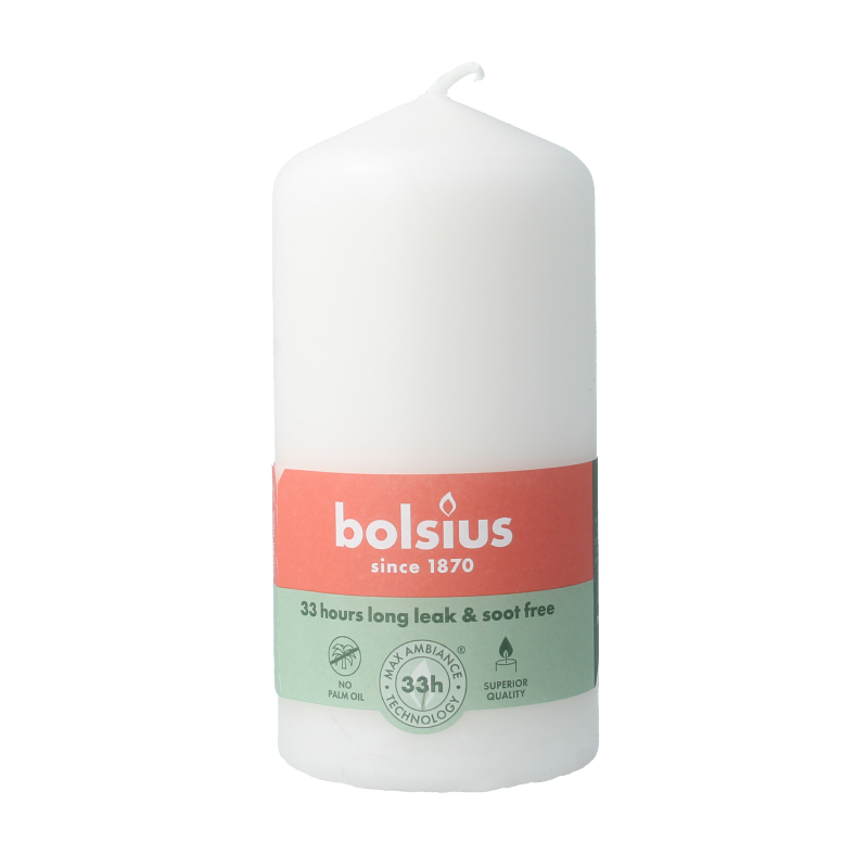 Bolsius Stompkaars 120-58 cloudy white 1 Stuks