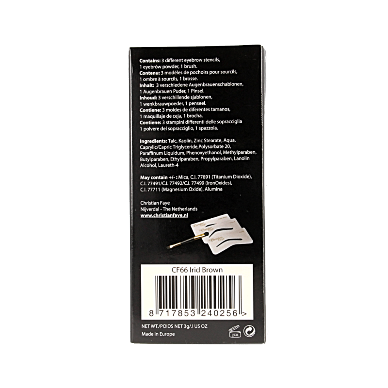 Christian Faye Eyebrow irid brown 3 Gram