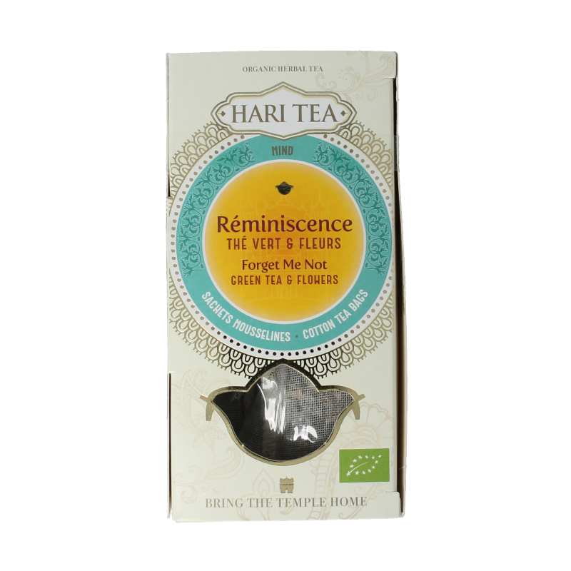 Hari Tea Green tea & flowers forget me not bio 10 Stuks