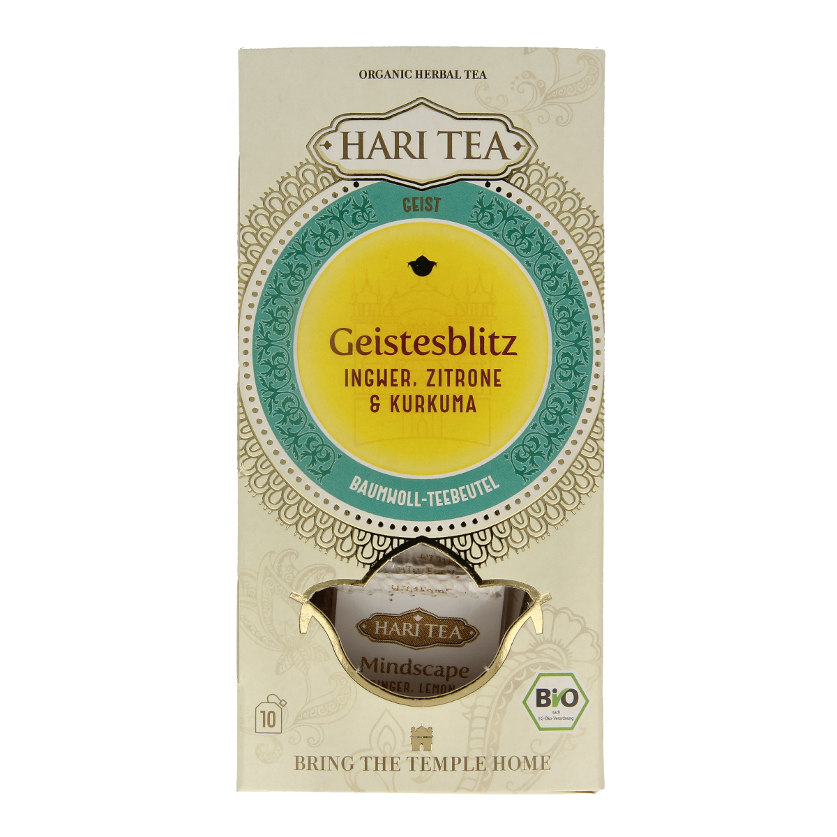 Hari Tea Ginger lemon & tumeric mindscape ginger bio 10.00 Stuks