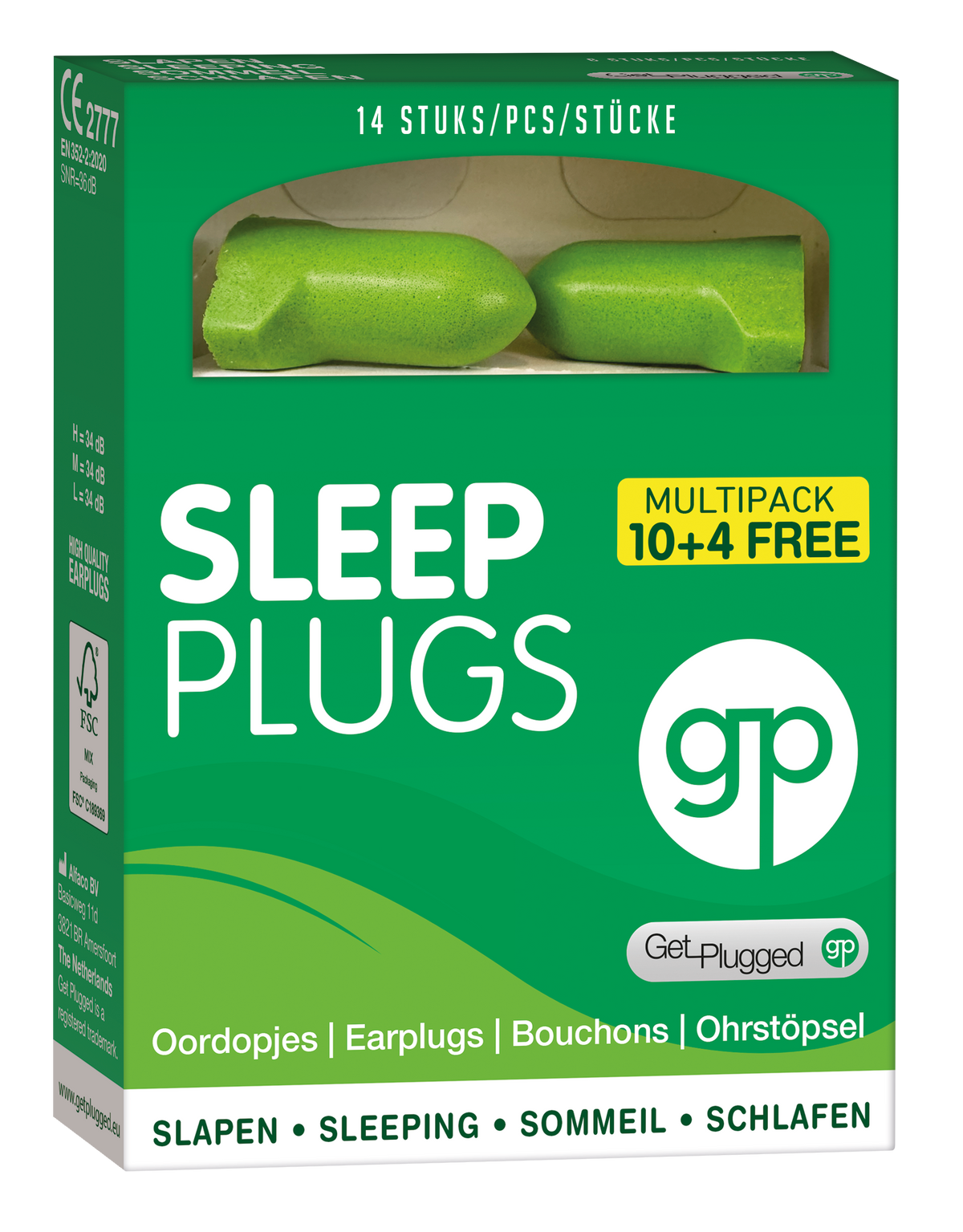 Get Plugged Sleep plugs oordopjes 7 Paar