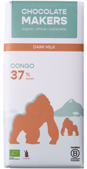 Chocolatemakers Gorilla melk 37% bio 80.00 Gram