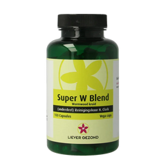 Liever Gezond Super W blend wormwood kruiden 100 Vegetarische capsules