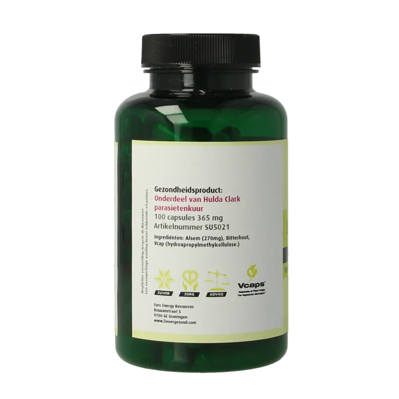 Liever Gezond Super W blend wormwood kruiden 100 Vegetarische capsules