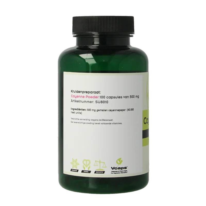 Liever Gezond Cayenne poeder 100 Capsules