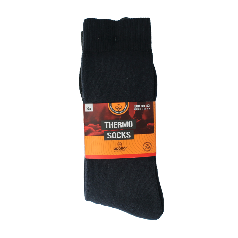 Apollo Thermosok 39-42 assorti donker 3 Paar