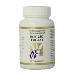 Vital Cell Life Vitamine B6/B12/B2 folaat 60 Capsules