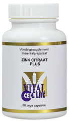 Vital Cell Life Zink citraat plus 60.00 Capsules