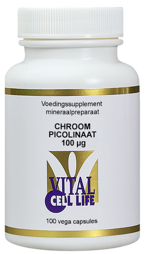 Vital Cell Life Cromo picolinato 100 mcg 100 Cápsulas